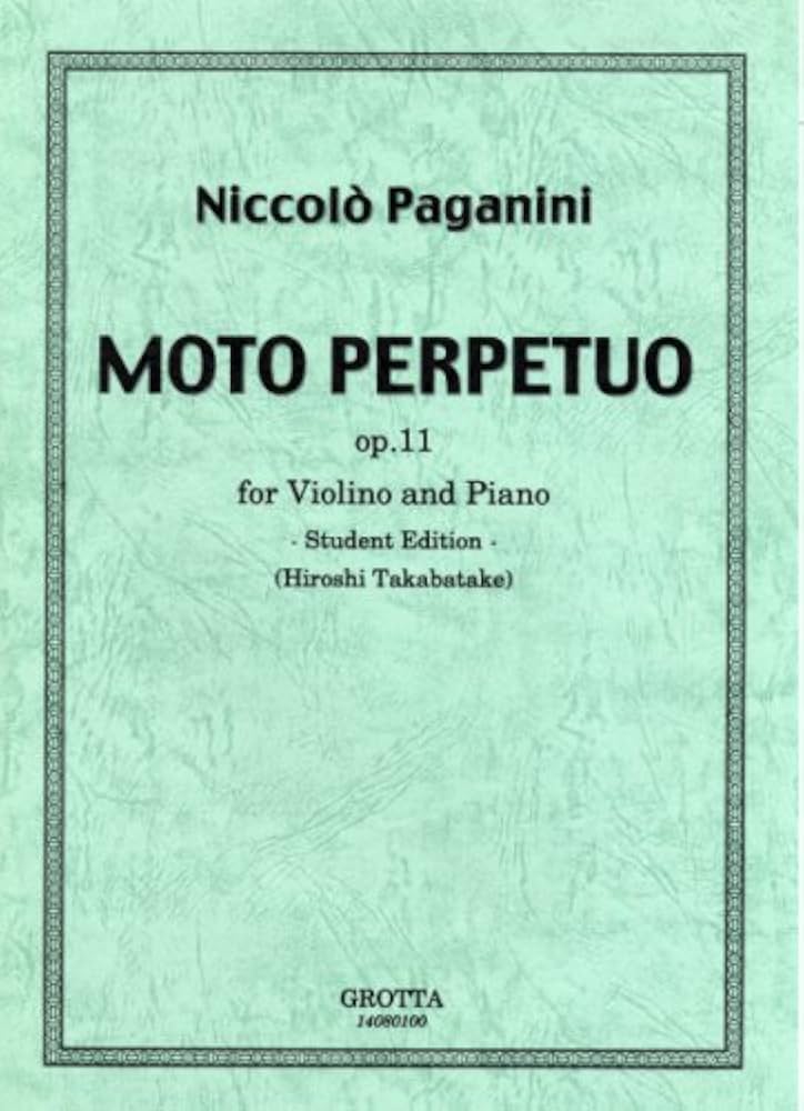 Amazon.co.jp: No.14080100 Niccolo Paganini MOTO PERPETUO op